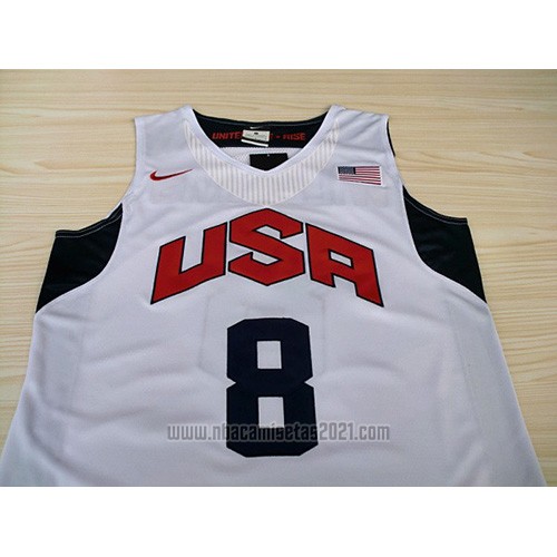 Camiseta USA 2012 Deron Williams #8 Blanco